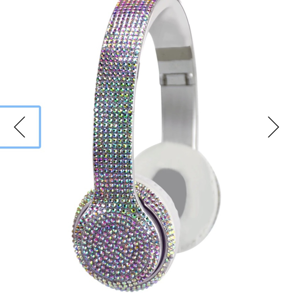 Wireless Express Stereo Bluetooth Iridescent Bling Headphones